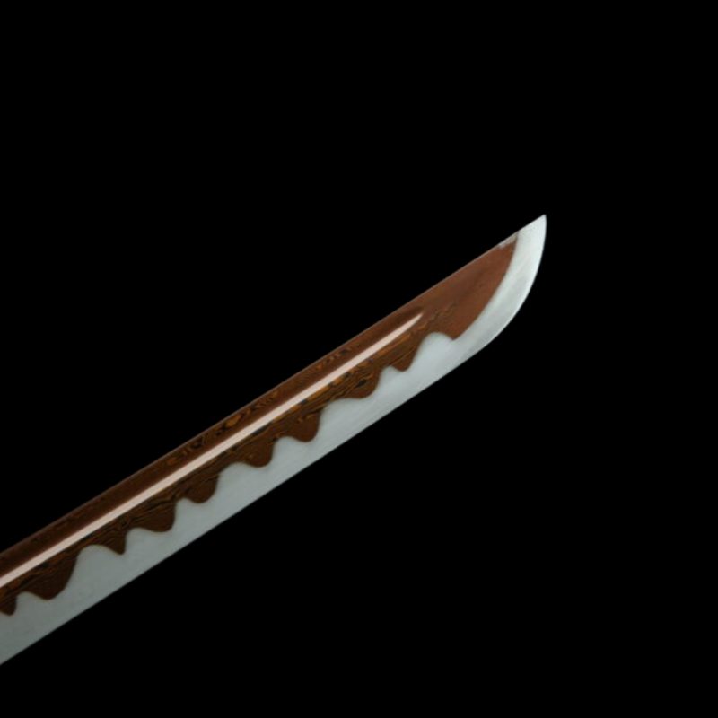 Katana Ginka (Ocel Damašek Červený)