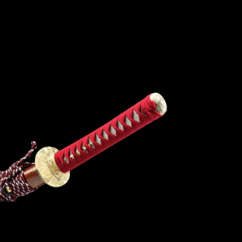 Katana Ginka (Ocel Damašek Červený)