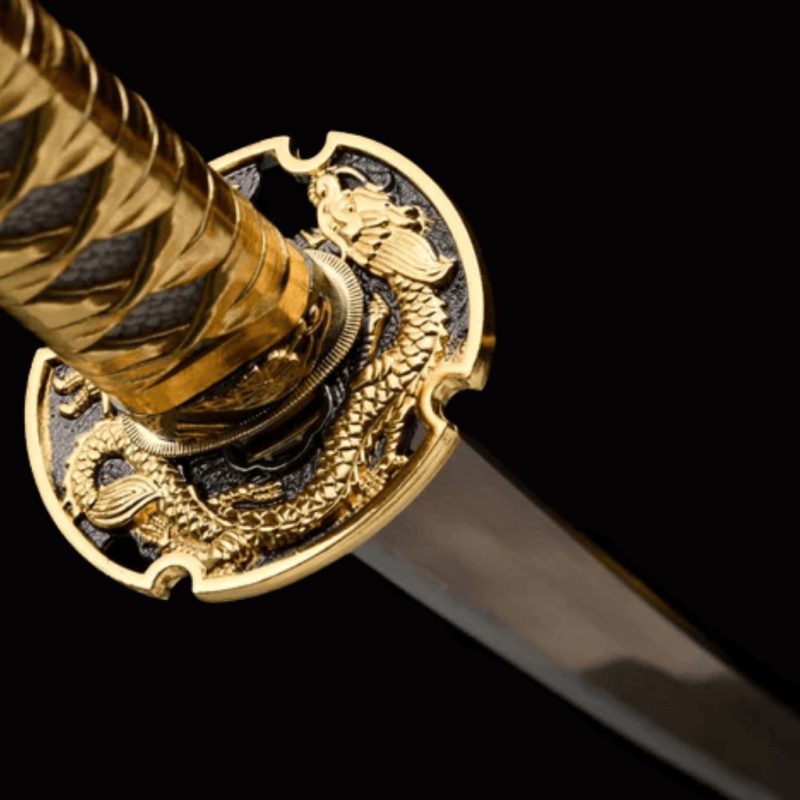 Katana Akatombo (Ocel Manganese Dorato)