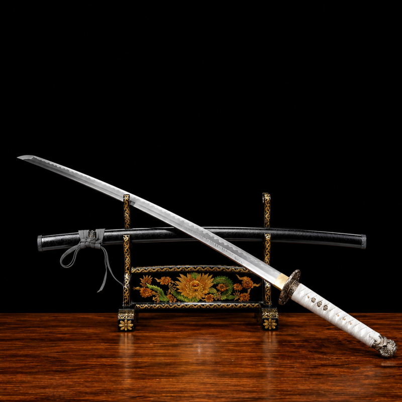 Katana Moonveil: Elden Ring (Ocel Damašek con Hamon Autentický)