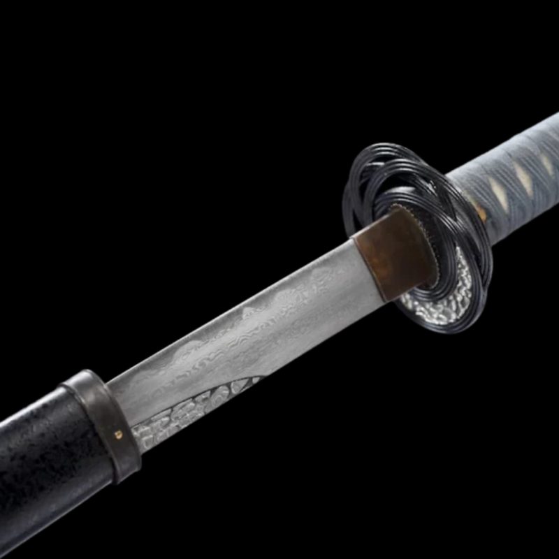 Katana Moonveil: Elden Ring (Ocel Damašek con Hamon Autentický)