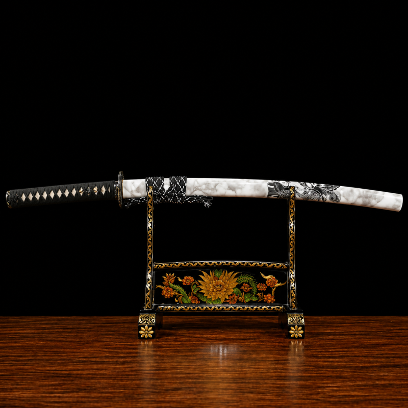 Katana Hayate (Ocel Uhlík 1060 con Hamon Autentický)