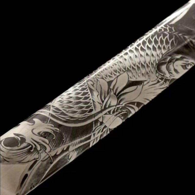 Katana Hayate (Ocel Uhlík 1060 con Hamon Autentický)