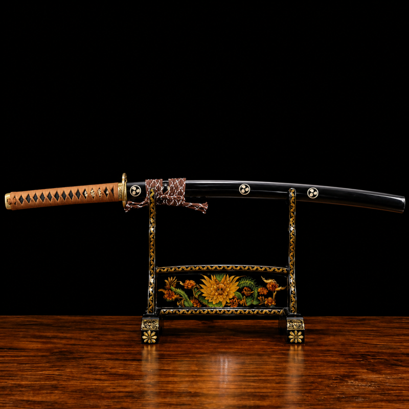 Katana Reiken (Ocel T10 con Vera Pelle di Razza)