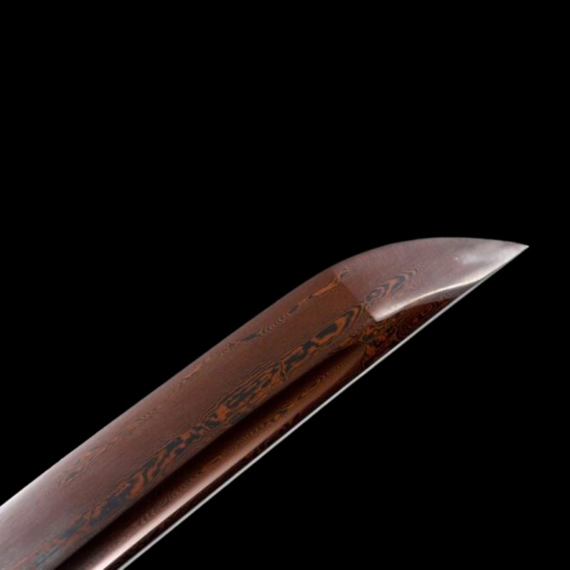 Katana Hisame (Ocel Damašek Červený)