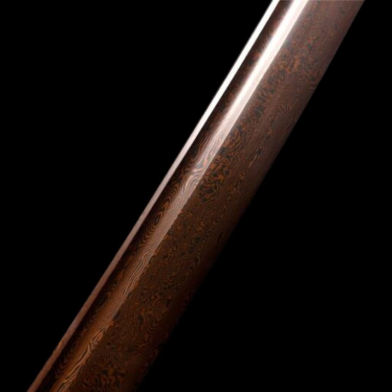 Katana Hisame (Ocel Damašek Červený)