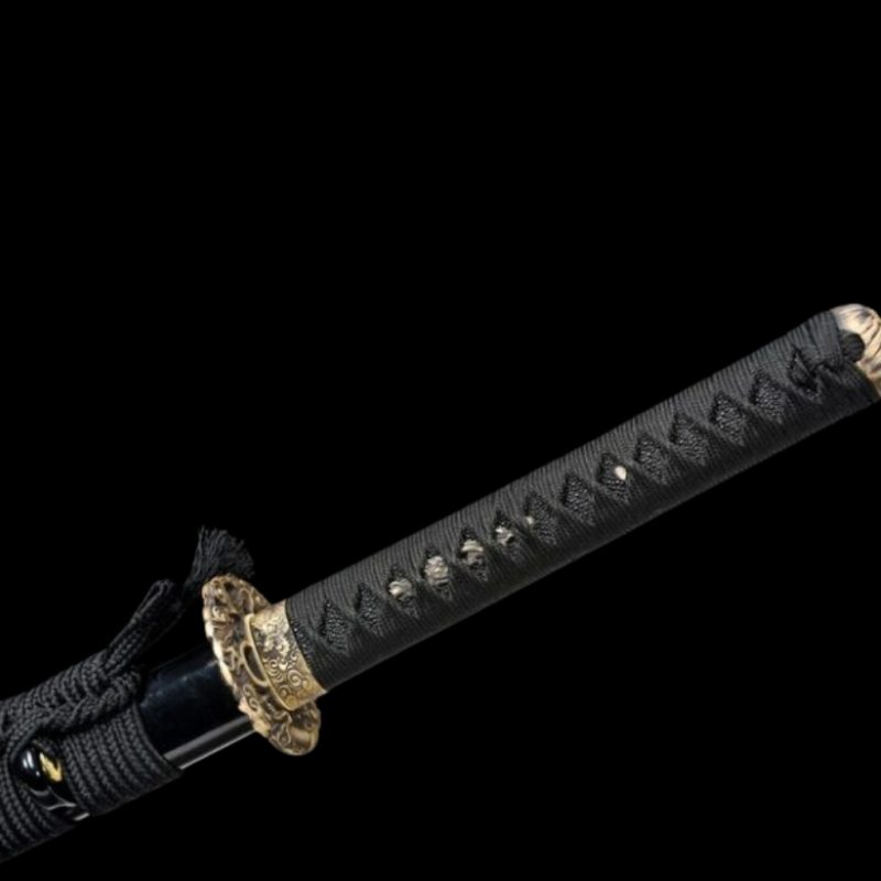 Katana Hisame (Ocel Damašek Červený)