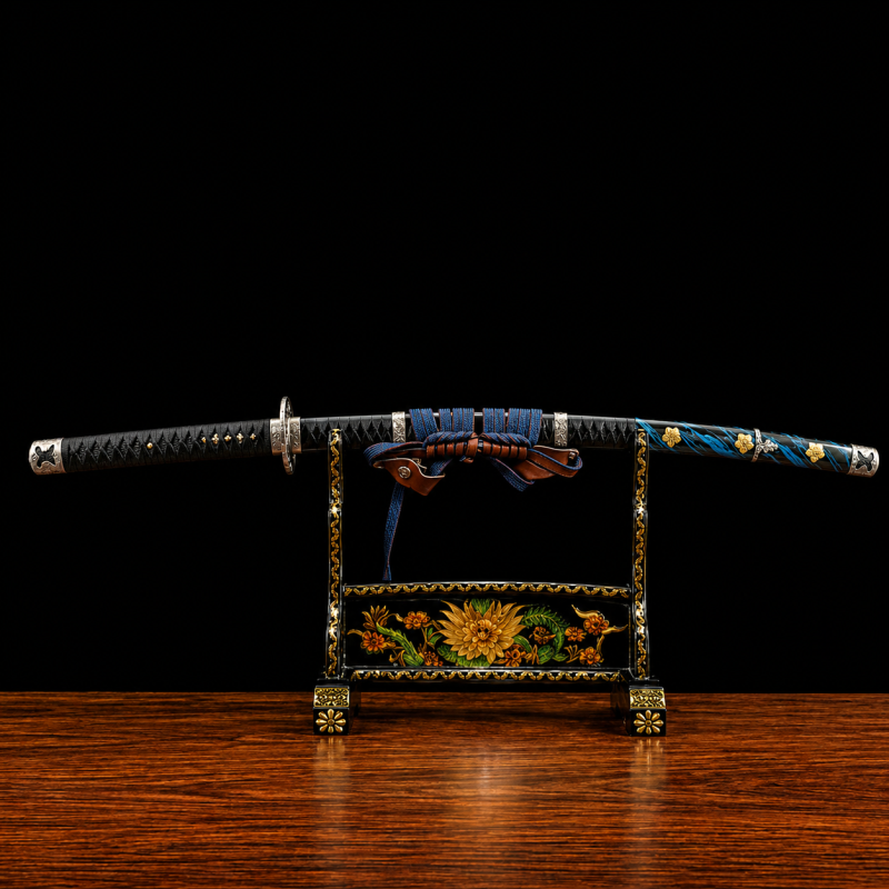 Katana Akane (Ocel T10 con Hamon Autentický e Pelle di Razza)