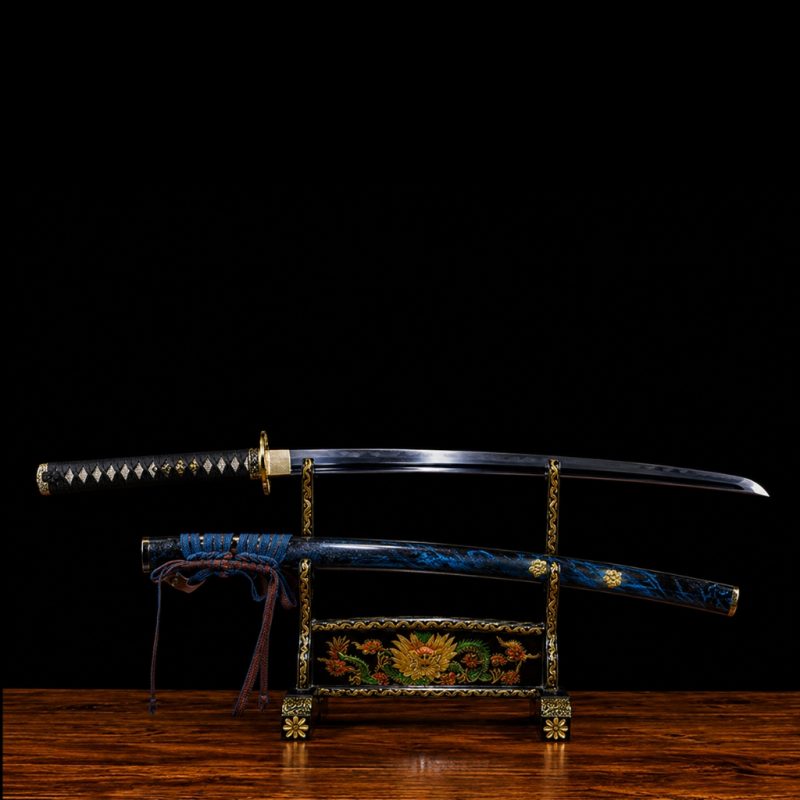 Katana Akane (Ocel T10 con Hamon Autentický e Pelle di Razza)