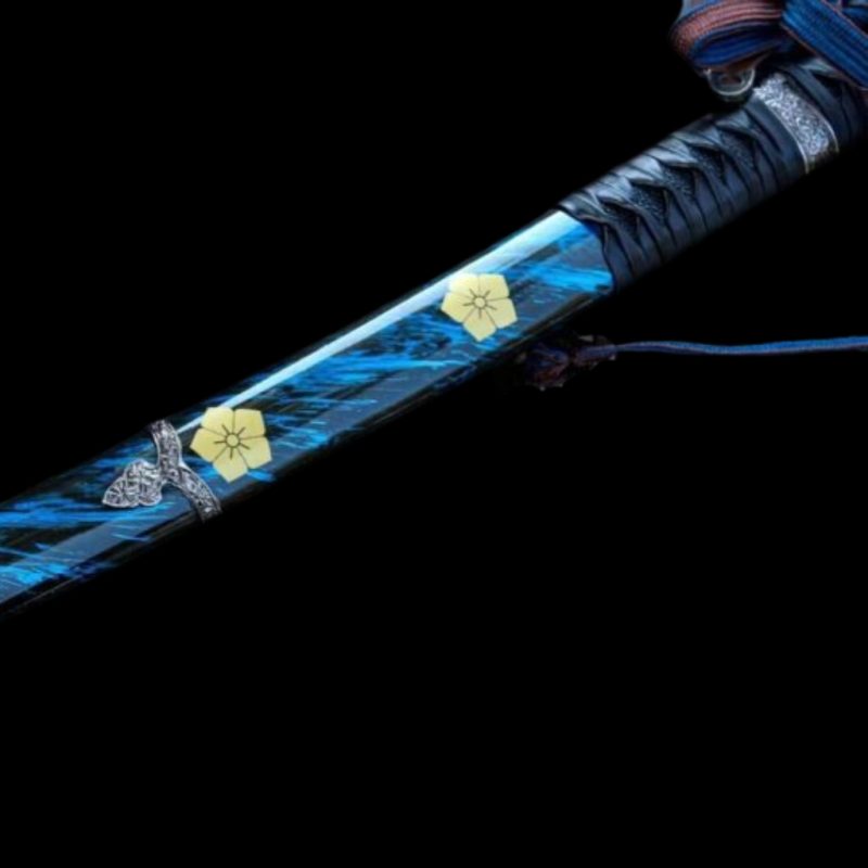 Katana Akane (Ocel T10 con Hamon Autentický e Pelle di Razza)
