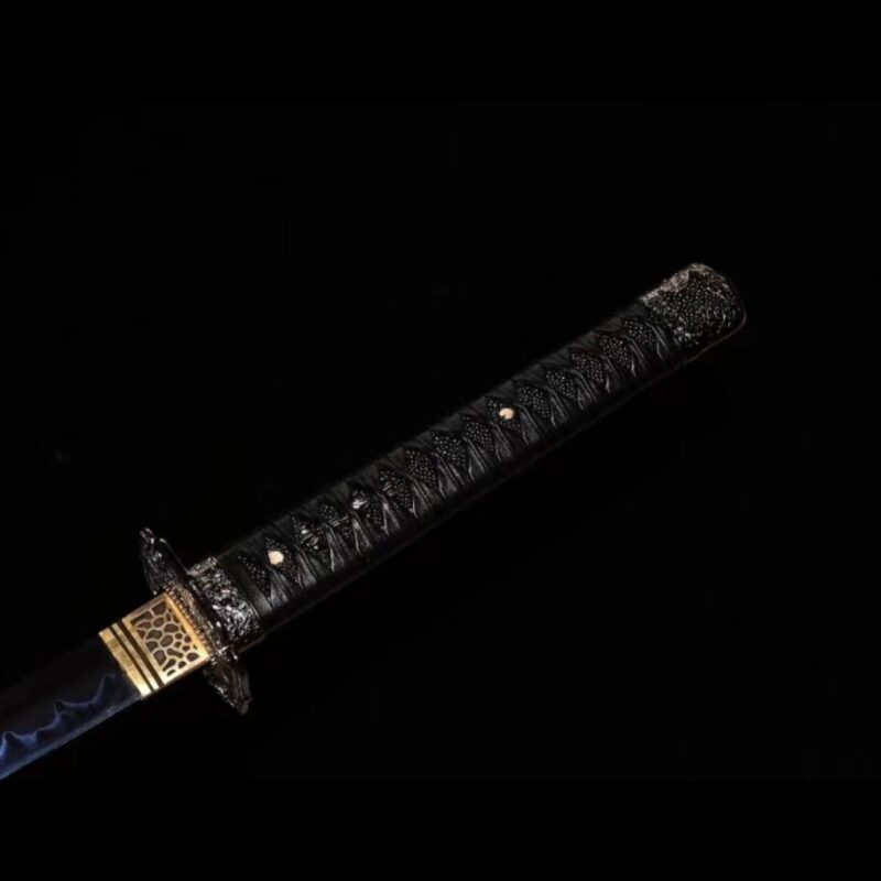 Katana Akane (Ocel T10 con Hamon Autentický e Pelle di Razza)