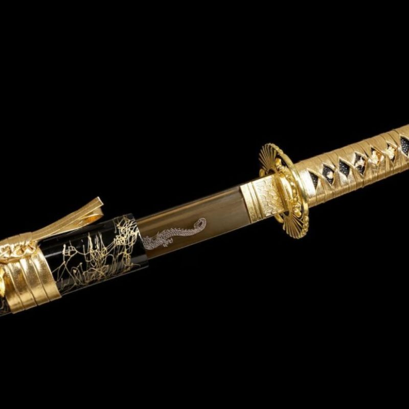 Katana Kohaku (Ocel Uhlík 1095 Dorato)