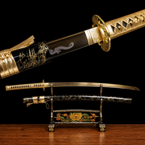 Katana Kohaku (Ocel Uhlík 1095 Dorato)