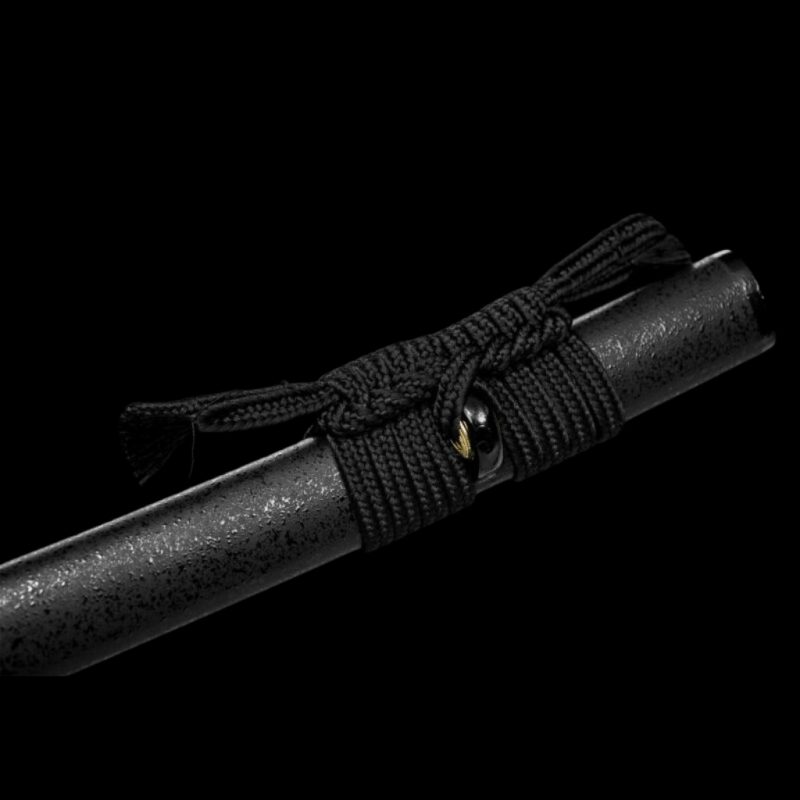 Katana Mikazuki (Ocel T8 con Hamon Gunome Autentický e Pelle di Razza)