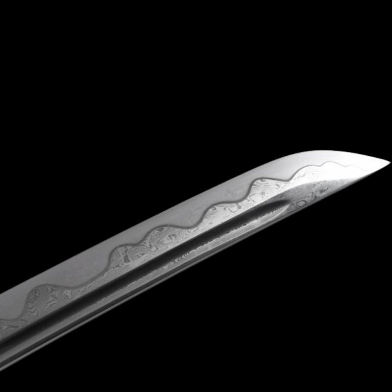 Katana Wave (Ocel Damašek con Hamon Autentický)