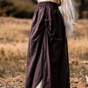 Gonna středověký "Elise" Marrone/Naturel