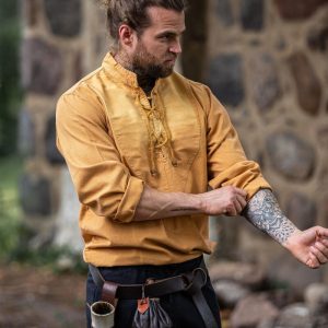 Camicia středověký "Ansbert" Hnědý miel