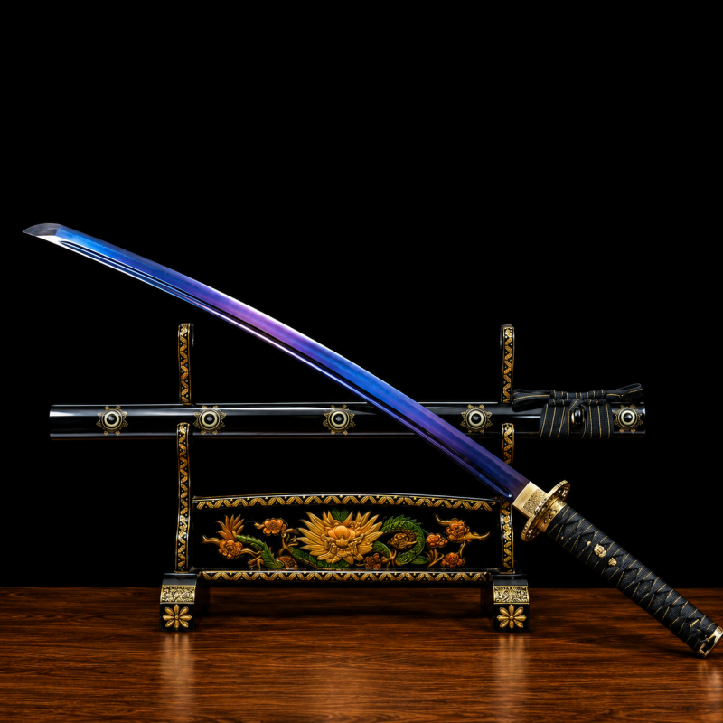 Ninjato Amethyst (Ocel Manganese con Provedení Ametista)