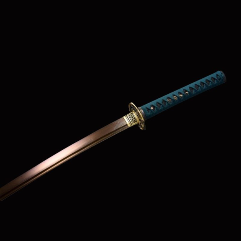 Katana tradiční in Ocel Damašek Dorato
