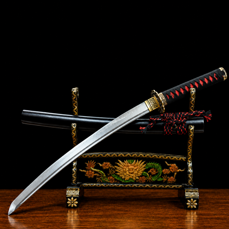 Wakizashi Kodachi Maizuru (Ocel Damašek)