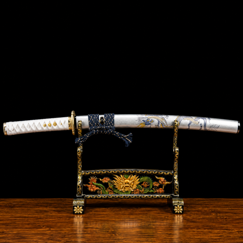 Wakizashi Kodachi Tamana (Ocel T10 con Hamon Autentický)