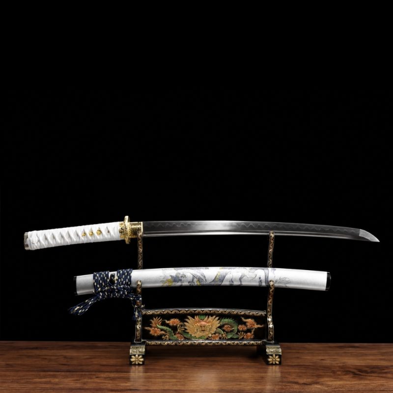 Wakizashi Kodachi Tamana (Ocel T10 con Hamon Autentický)