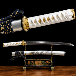 Wakizashi Kodachi Tamana (Ocel T10 con Hamon Autentický)