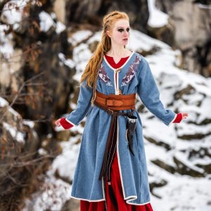 Mantello vikingský di Birka Skadi Blu colombe